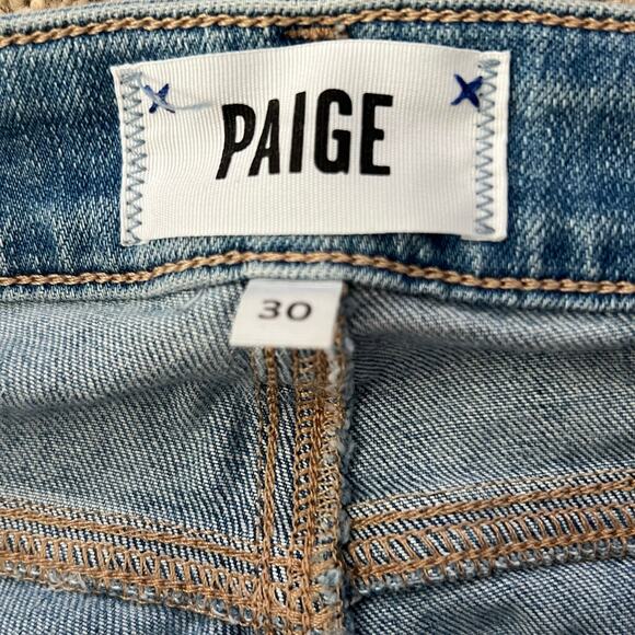 PAIGE Hoxton Ankle Jeans Women’s Size 30 Light Wash Stretch Skinny Classic - Picture 4 of 5